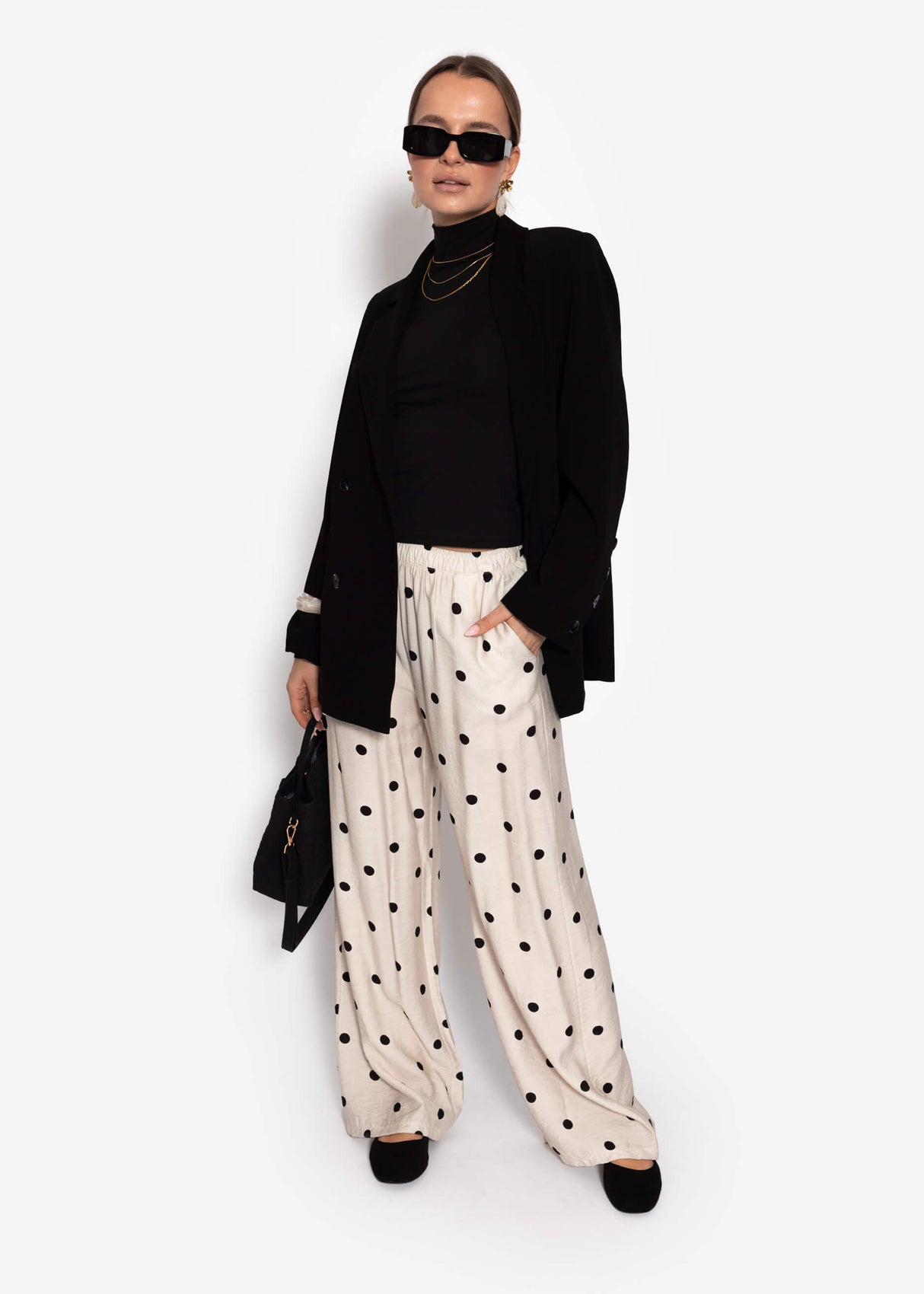 Top with gathered straps and points - OffWhite