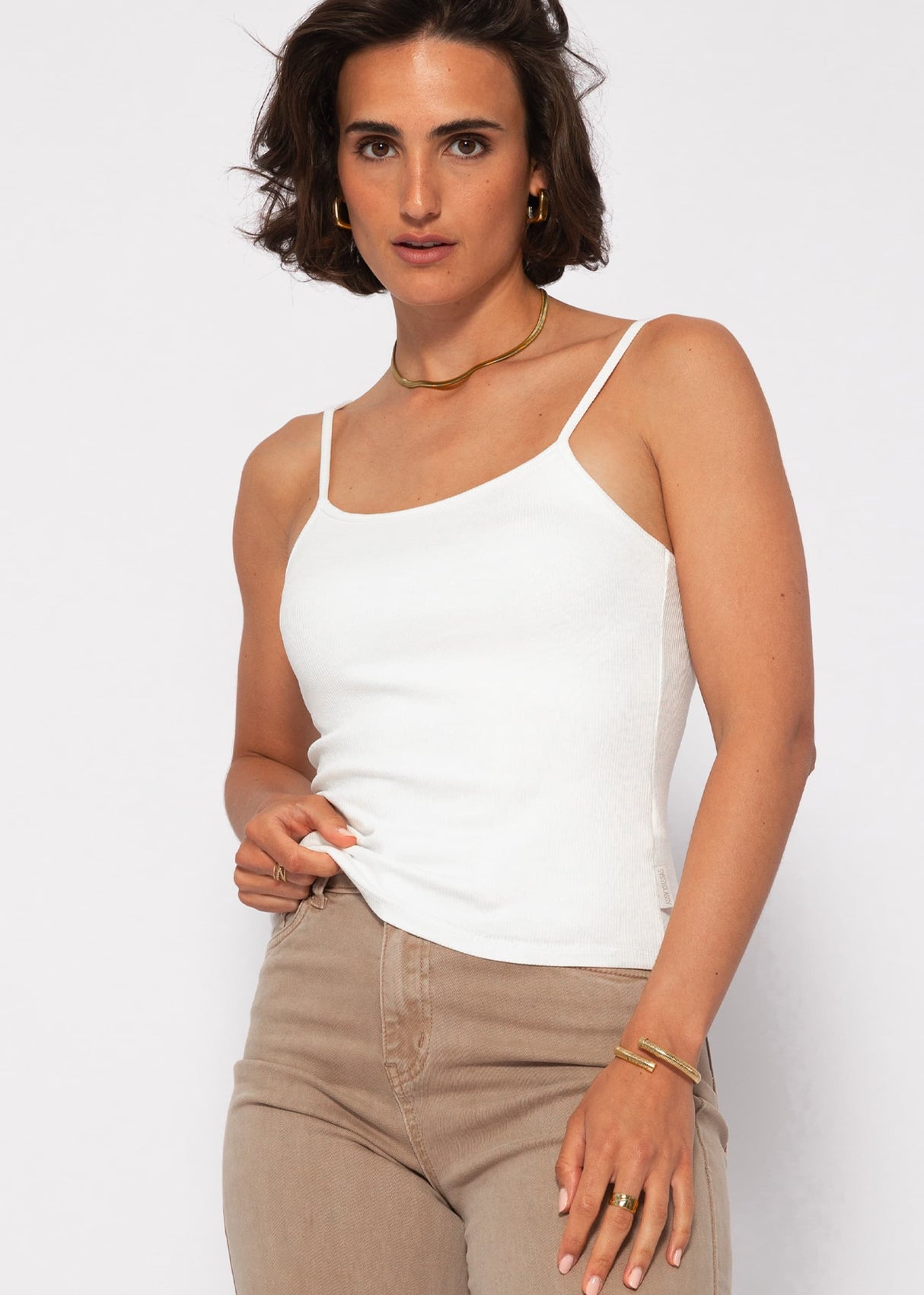 Strap top - off-white