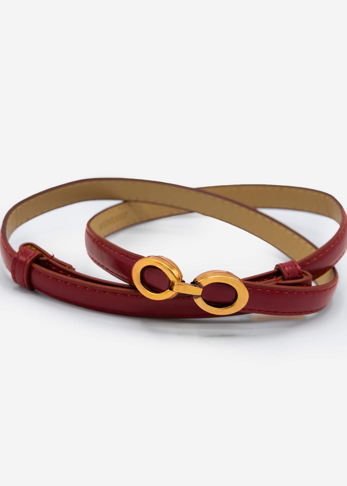 Adjustable belt - burgundy