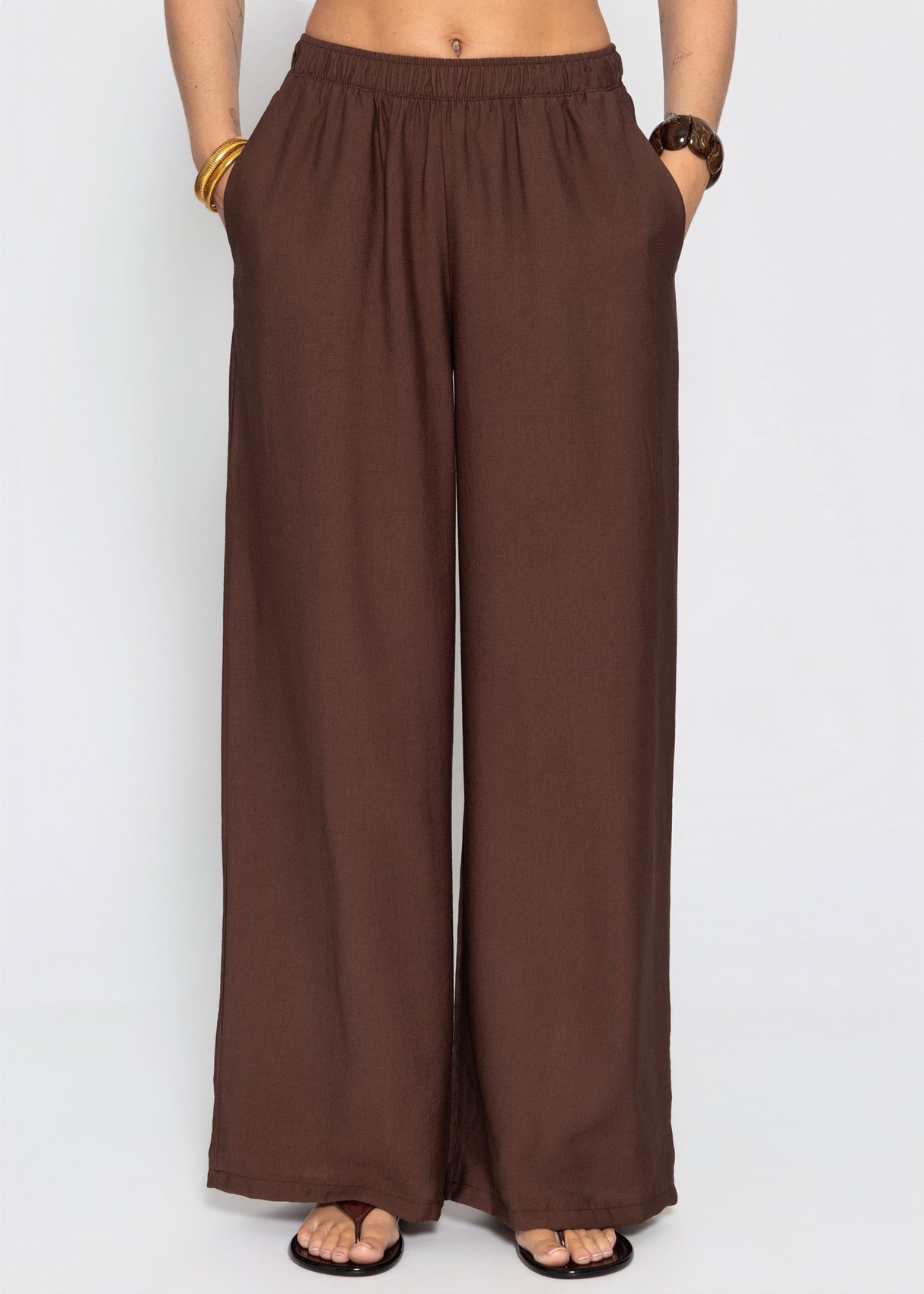 Viskose Hose - braun