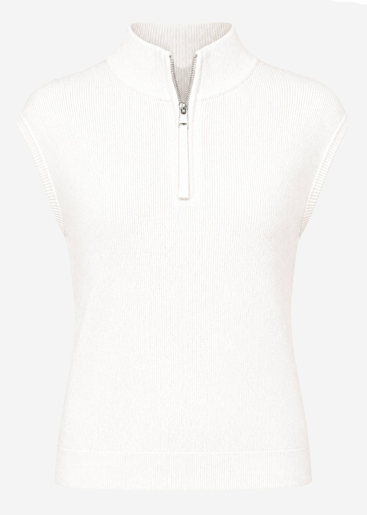 Top with zipper - off-white