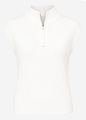 Top with zipper - off-white