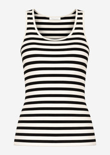 Gestreiftes Tank Top - offwhite-schwarz