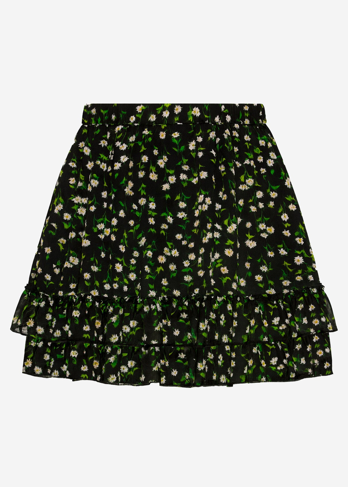 Floral skirt - black