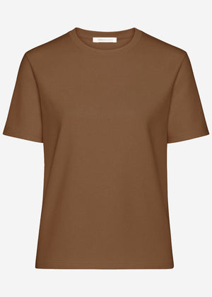Rundhals T -shirt - brown