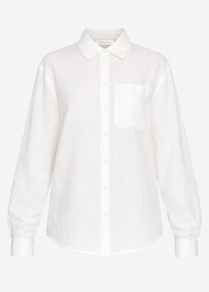 Linen shirt blouse - white