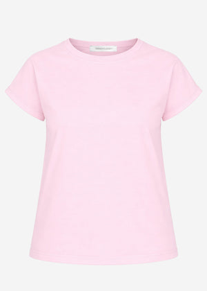 Kurzarm Sweatshirt aus French Terry - rosa