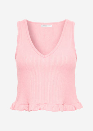 Top with ruffles - pink