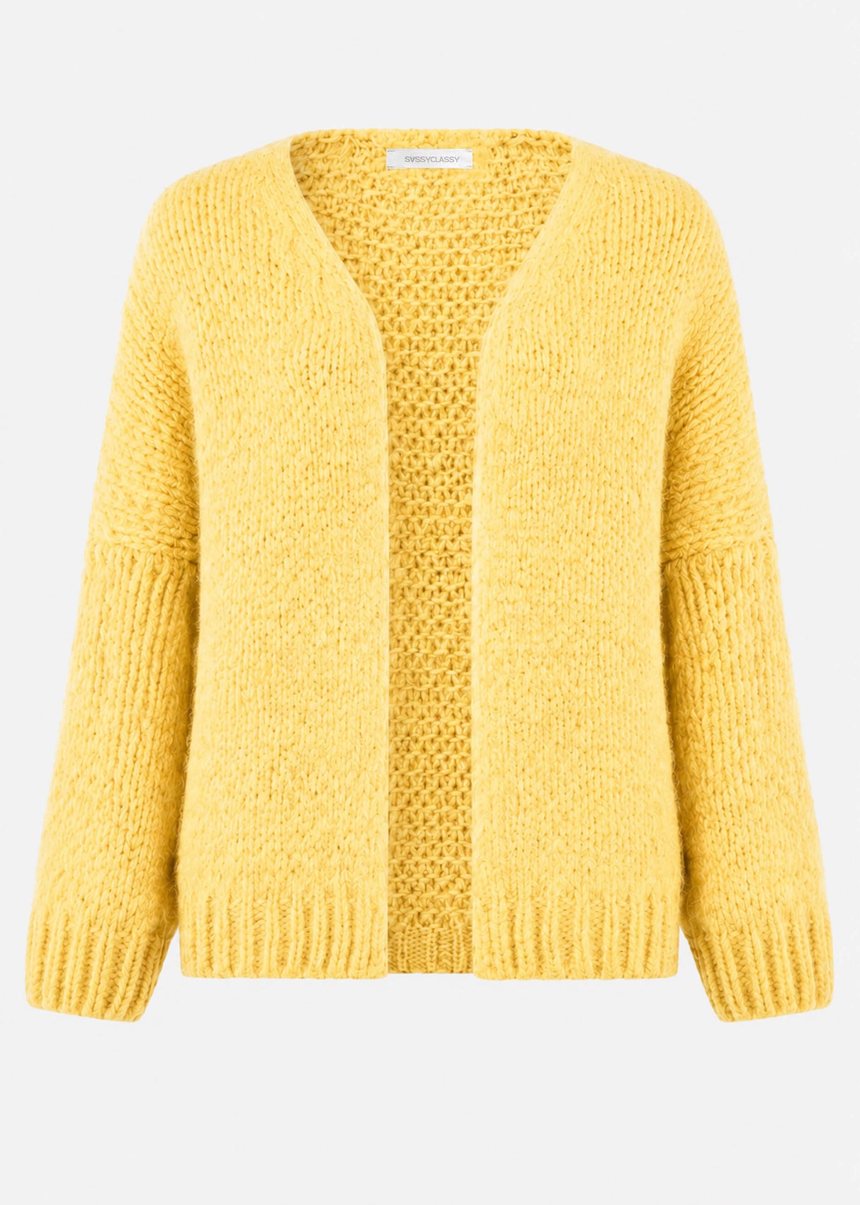 Oversize Cardigan - buttergelb