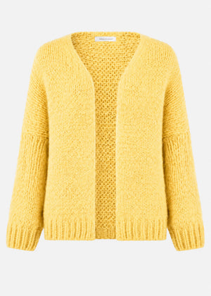 Oversize Cardigan - buttergelb