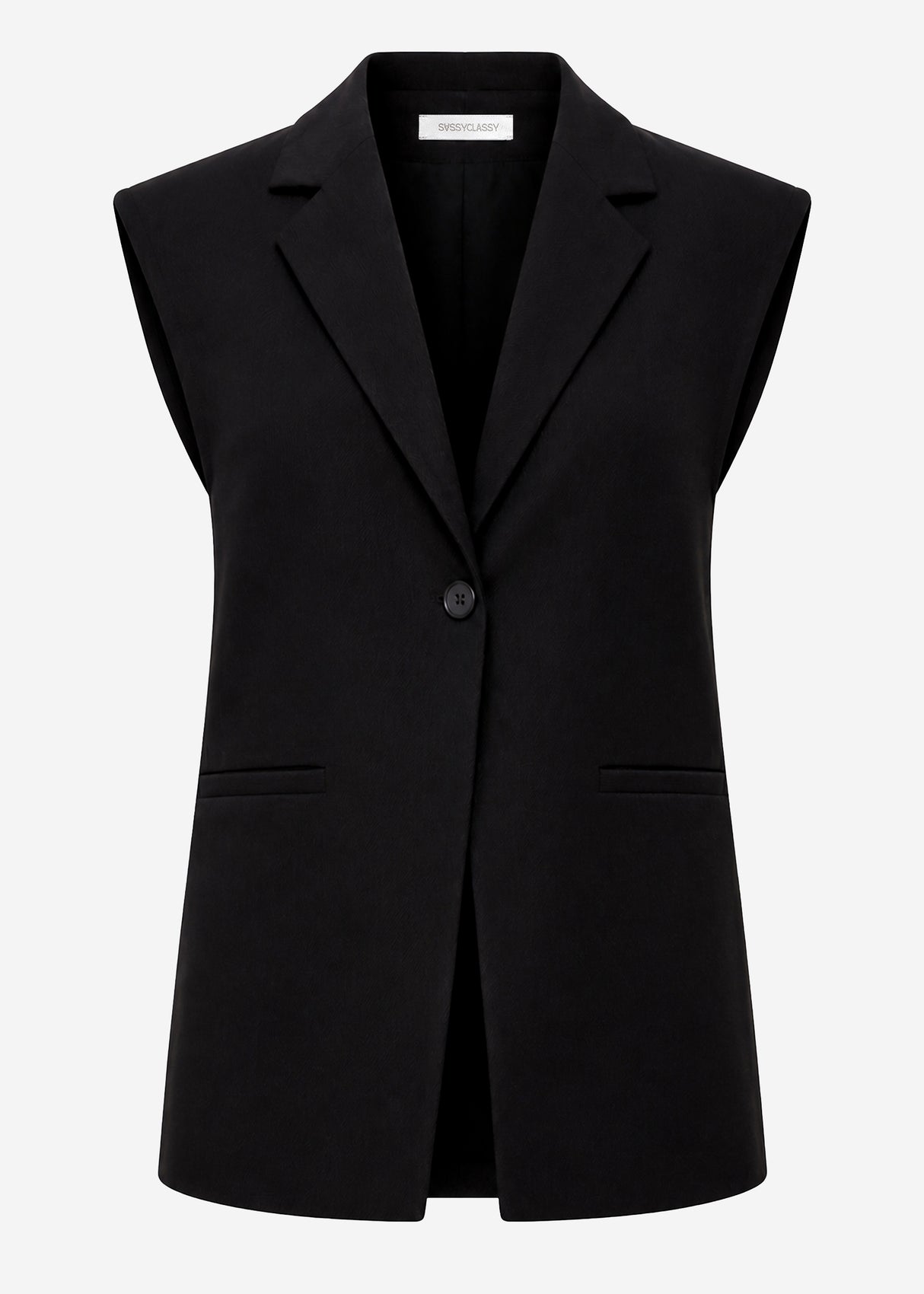 Oversize vest - black