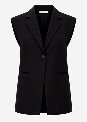 Oversize vest - black