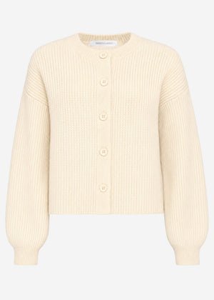 Cardigan mit Rundhalsausschnitt - offwhite
