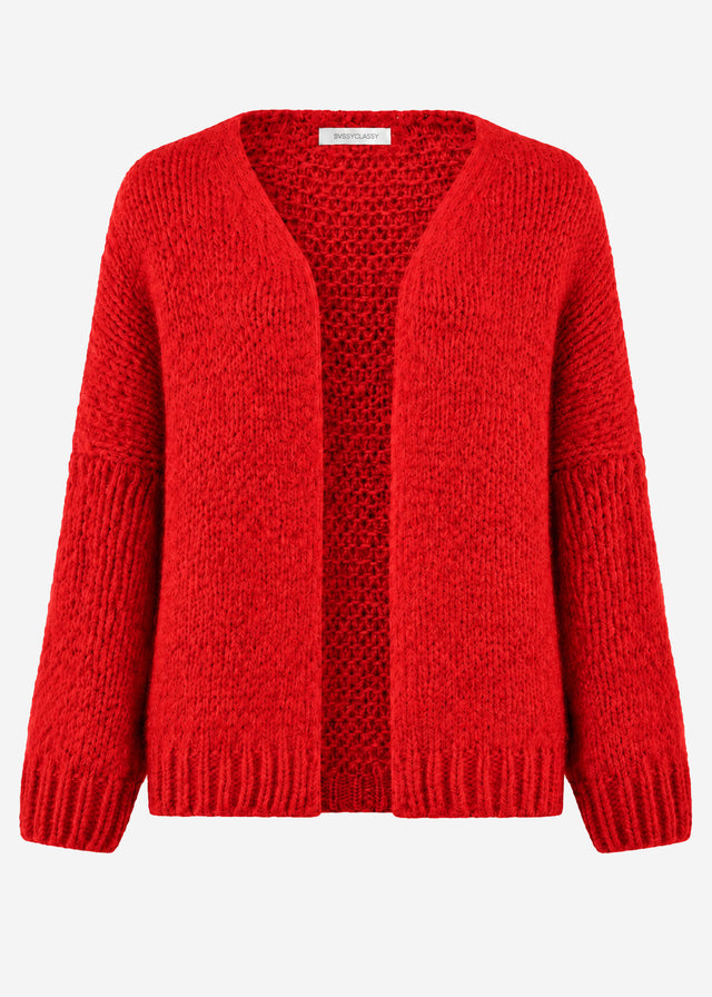 Oversize Cardigan - rot