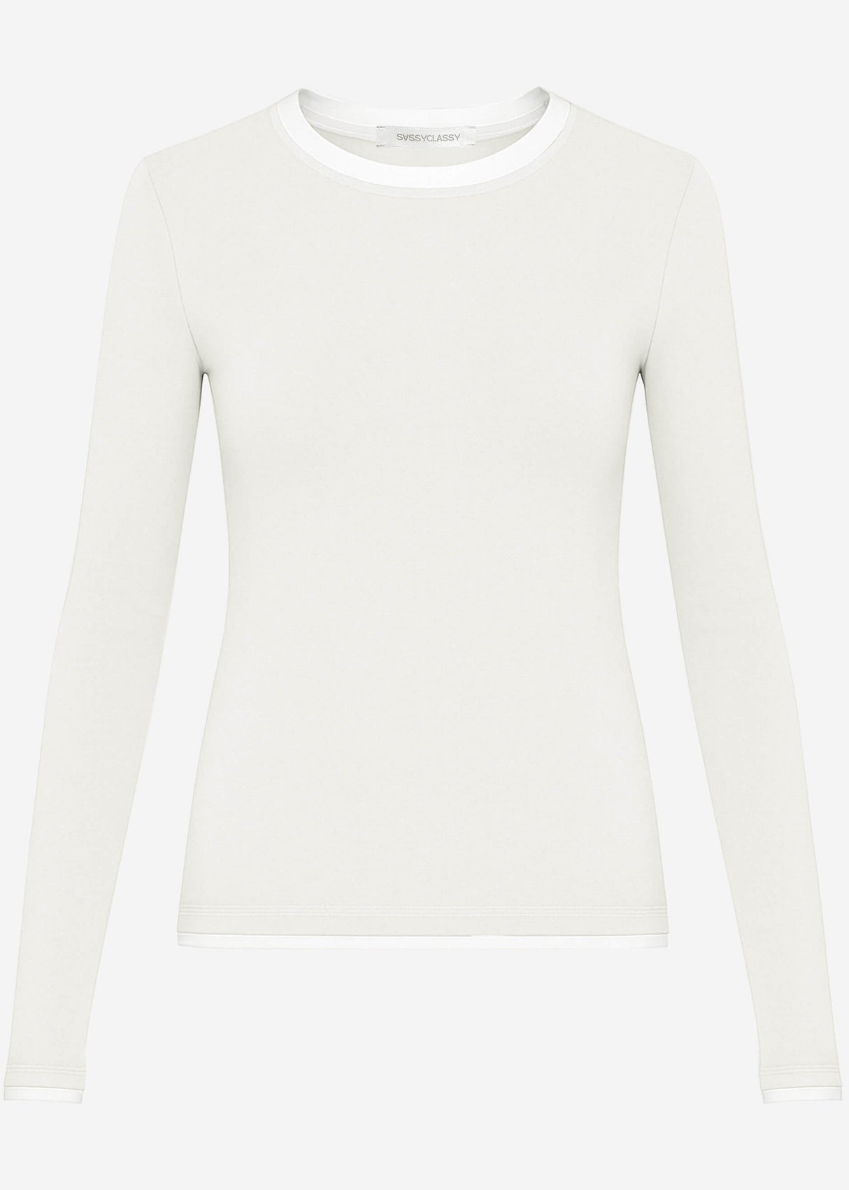 Long -sleeved shirt with contrast inserts - taupe