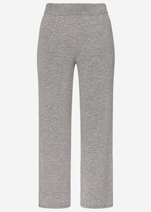 Knitting pants with cashmere - light gray