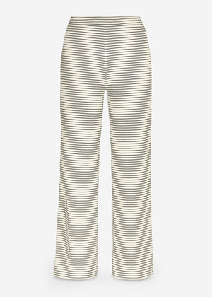 Loungewear trousers with stripes - offwhite