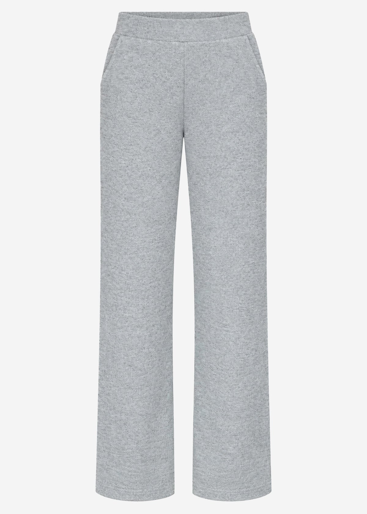 Loungewear trousers in rippoptics - gray