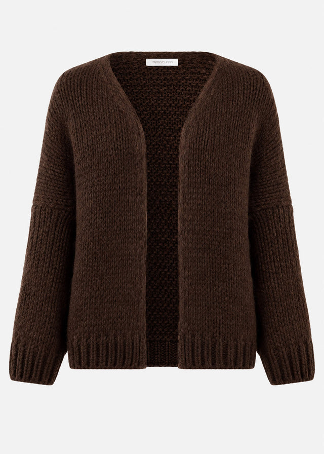 Oversize Cardigan - dunkelbraun
