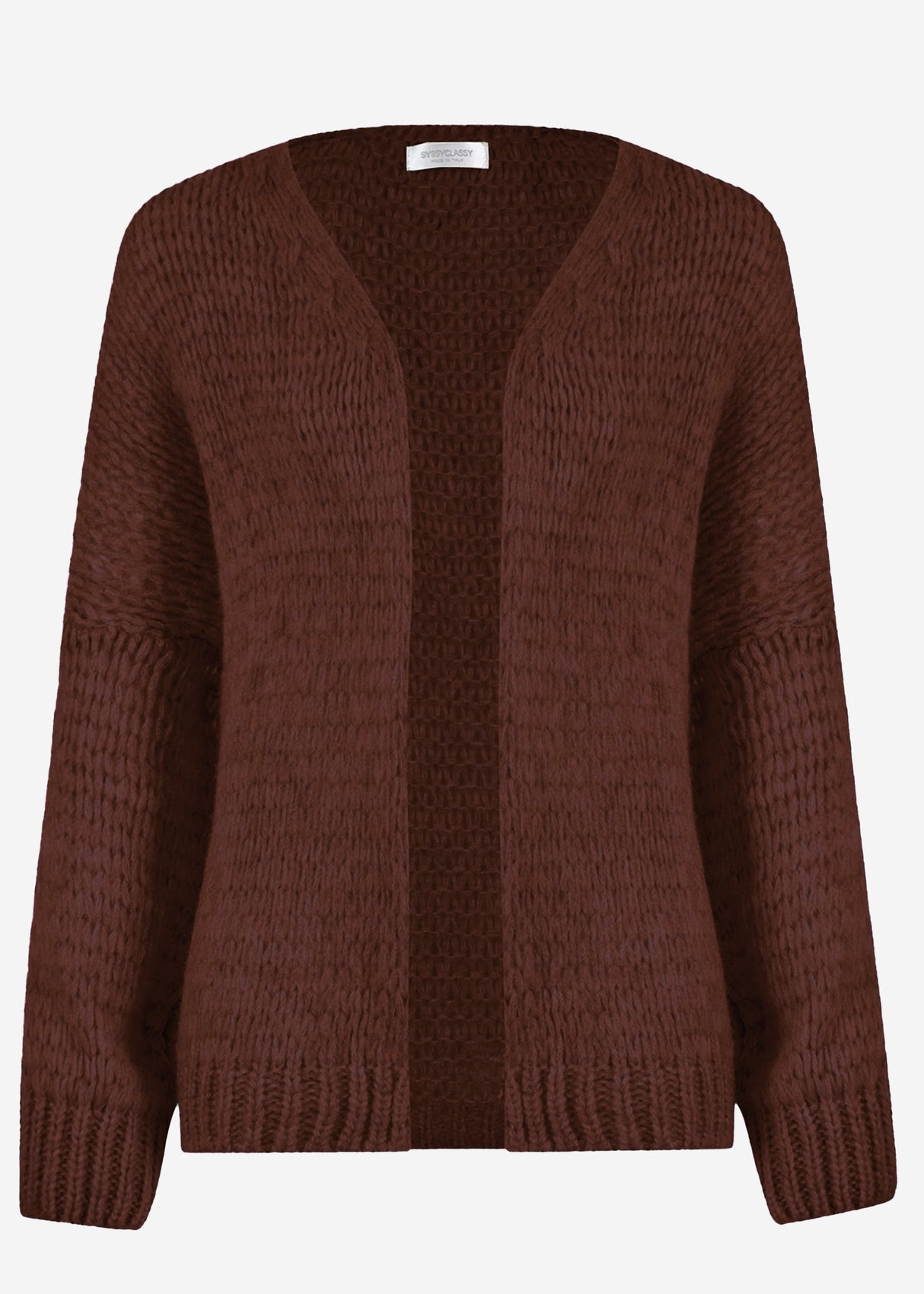 Oversize Cardigan - dunkelbraun