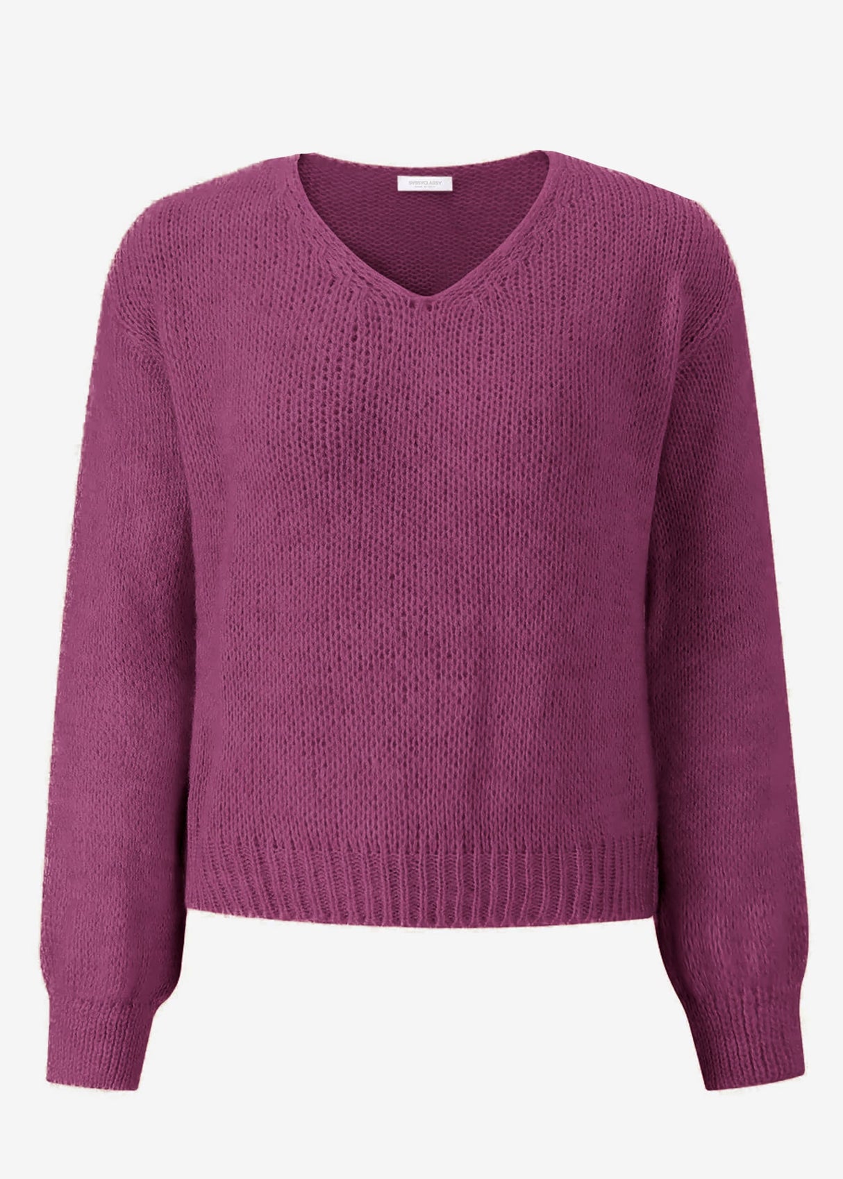 V-neck sweater - plum
