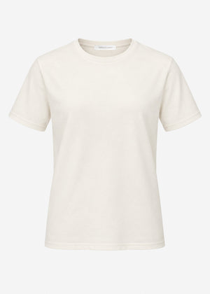Rundhals T-Shirt - hellbeige