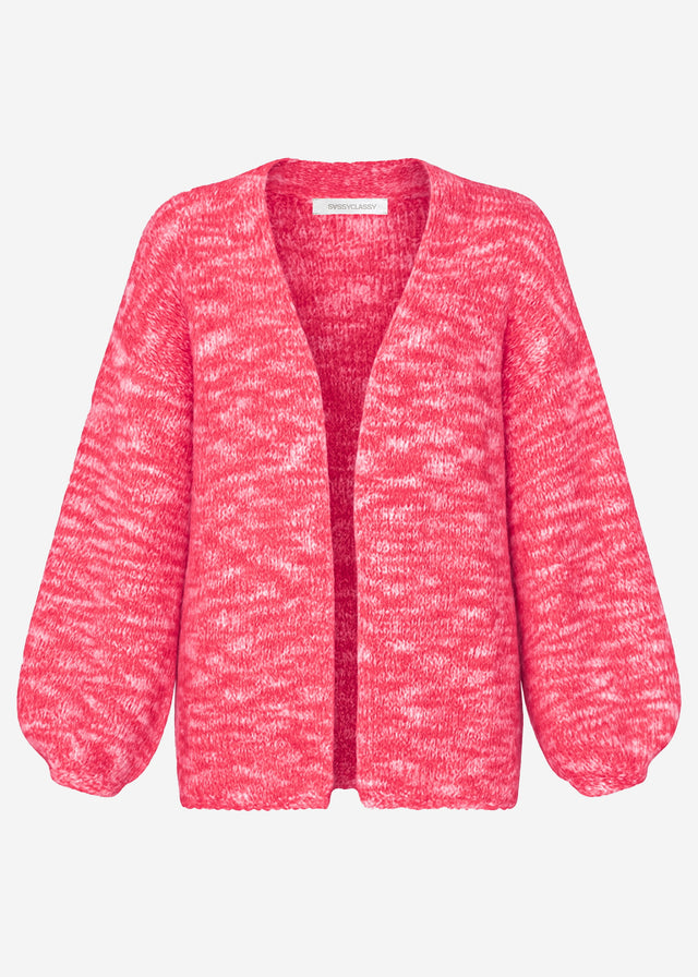 Zweifarbiger Cardigan - pink
