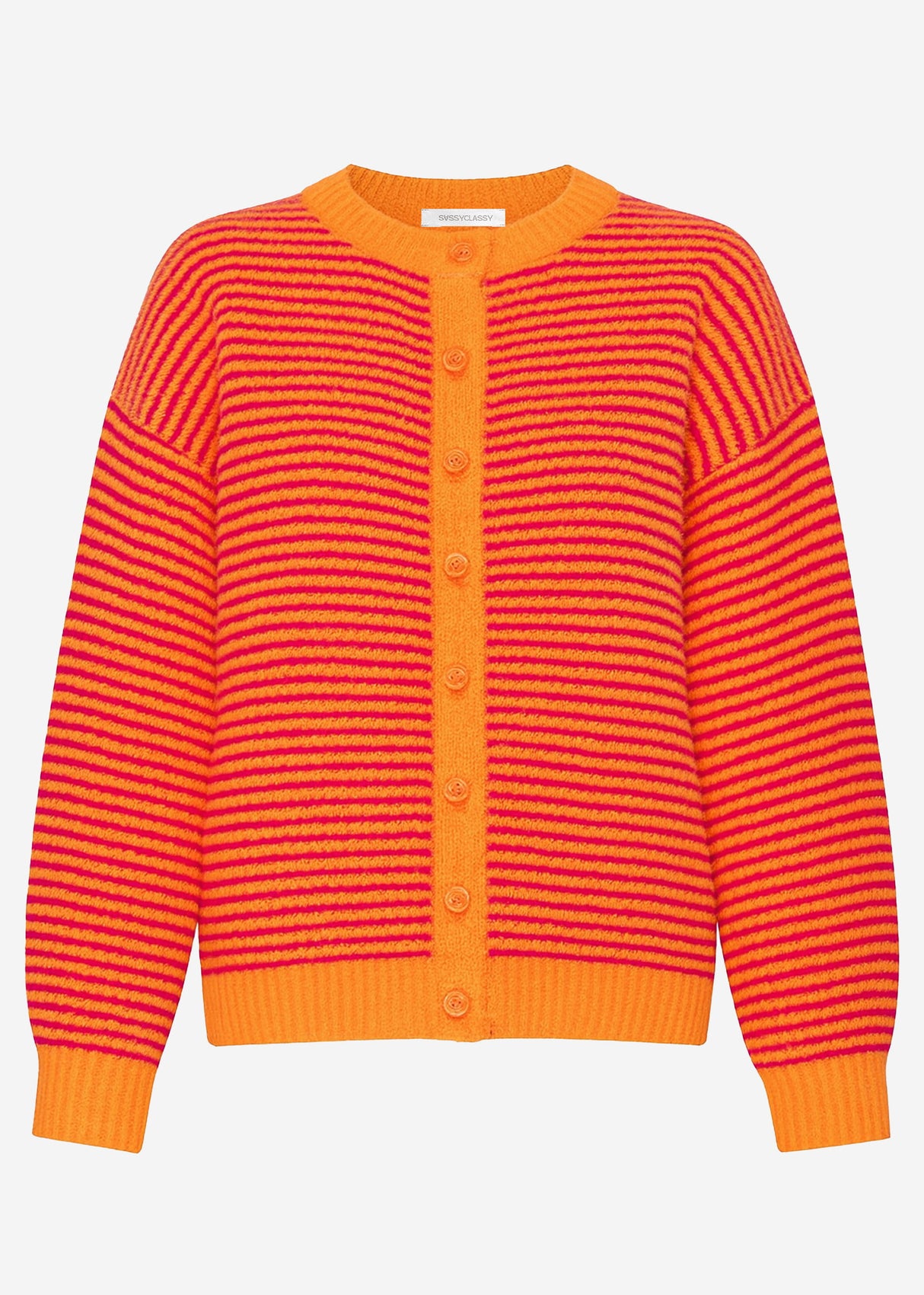 Striped cardigan - orange