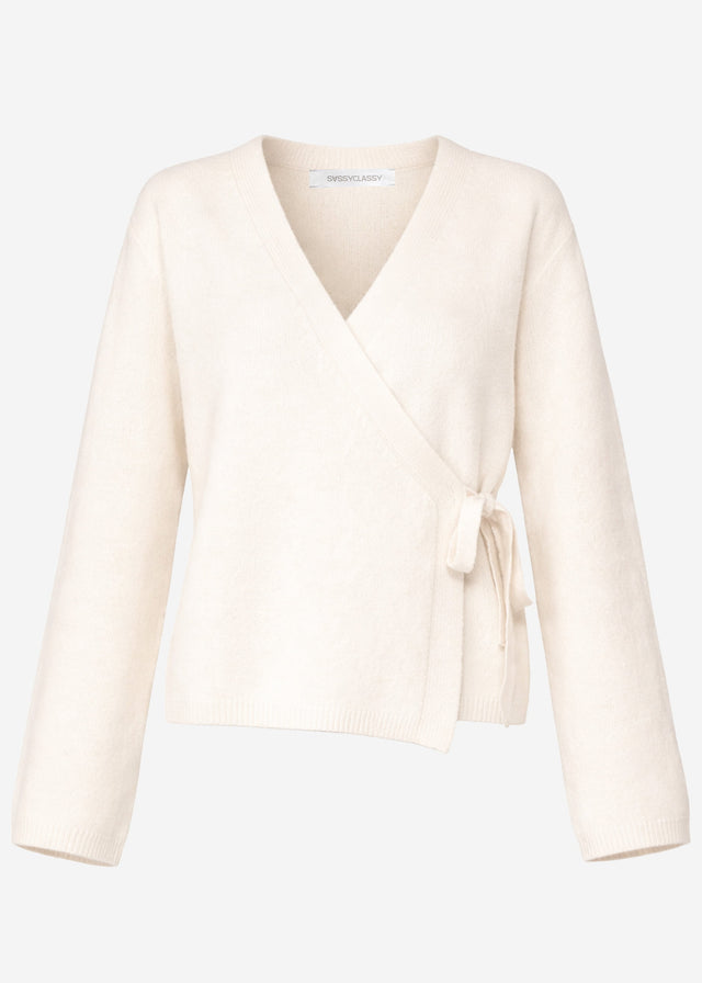 Wrap cardigan - off-white