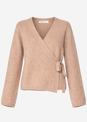 Wickelcardigan - hellbraun