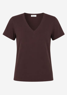 V-neck T-shirt - brown