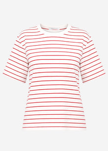 Striped T-shirt - white