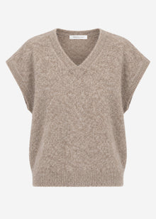 Pullunder mit V-Ausschnitt - beige