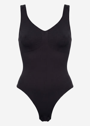 Bodysuit Sculpting Shapewear mit String - schwarz