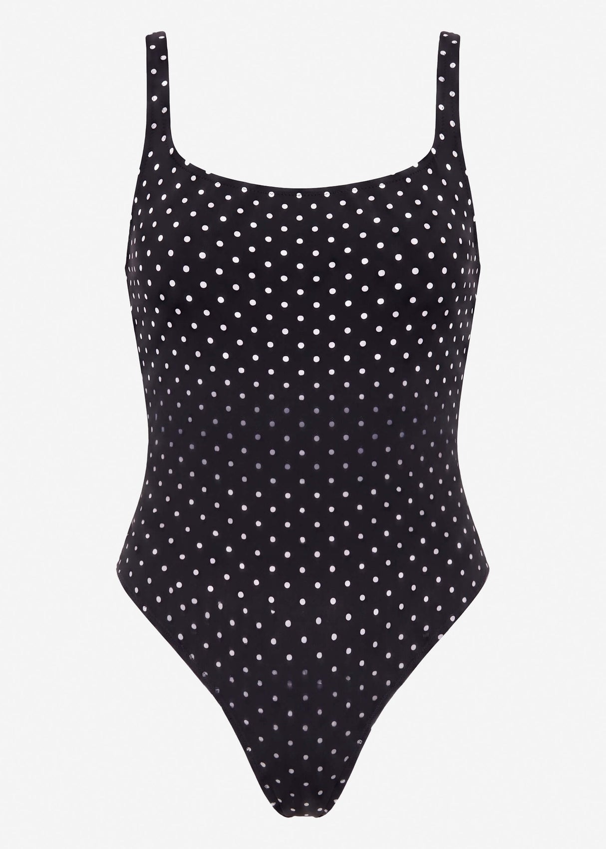 Bodysuit Soft Shapewear mit String und Punkte-Print - schwarz