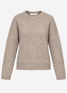 Classic crew neck jumper - camel