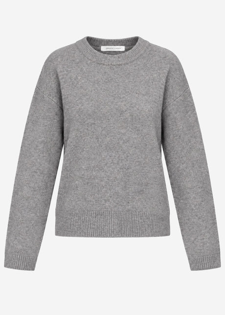 Klassischer Rundhalspullover - taupe by SASSYCLASSY