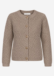 Bouclé cardigan - taupe