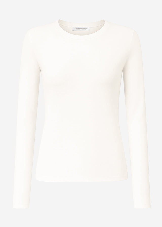 Langarmshirt - offwhite