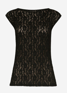 Lace top - black