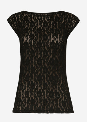 Lace top - black