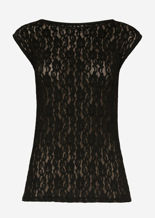 Lace top - black