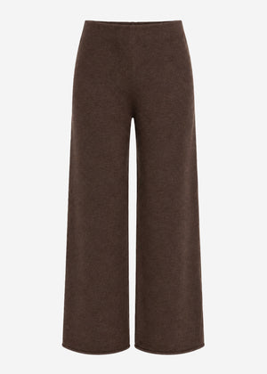 Loungewear Hose mit geradem Bein - braun