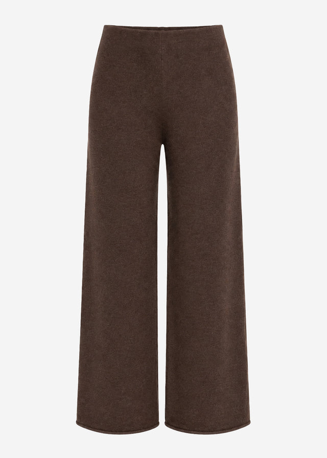 Loungewear Hose mit geradem Bein - braun