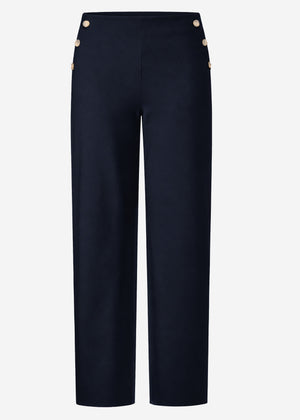 Hose mit Zierknöpfen - dunkelblau