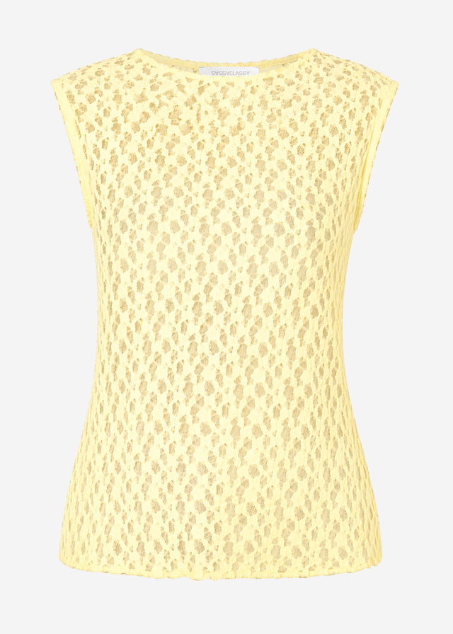 Spitzen-Top - gelb