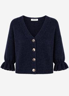 Cardigan with three-quarter sleeves - dark blue