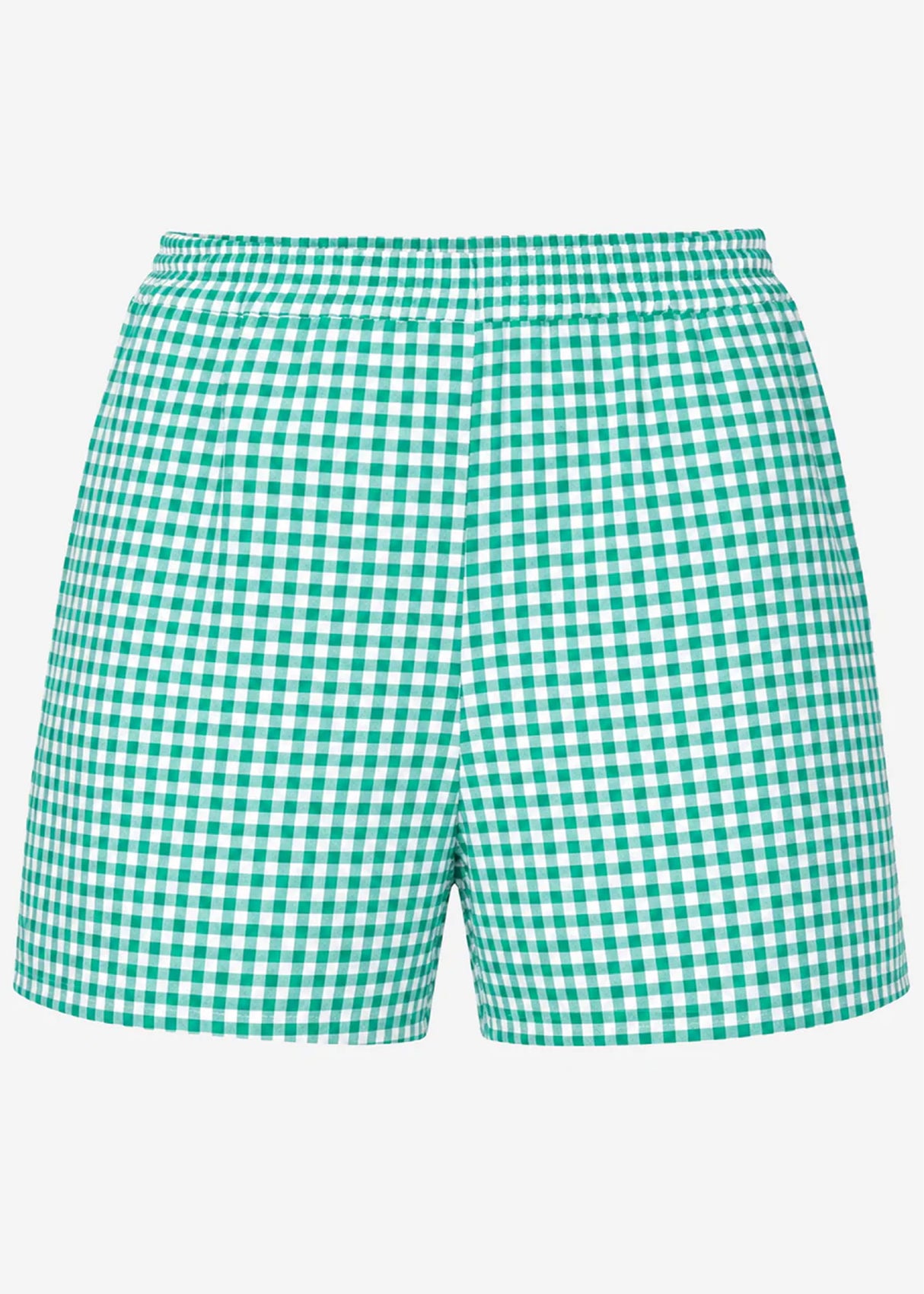 Musselin Shorts mit Vichy-Print - grün