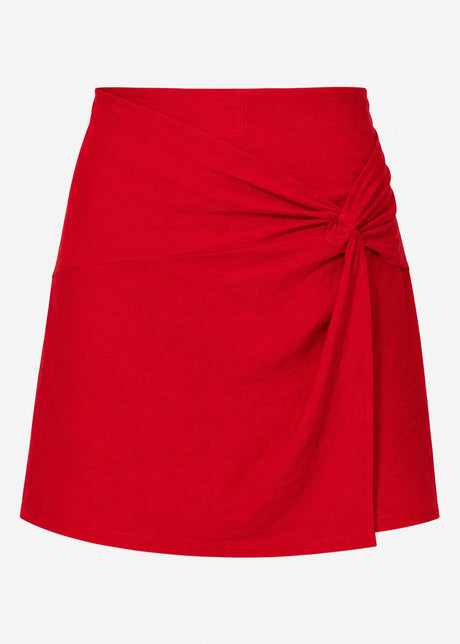 Hosenrock mit Knotendetail - rot