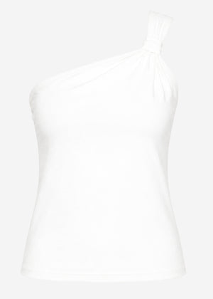One-Shoulder-Top - offwhite